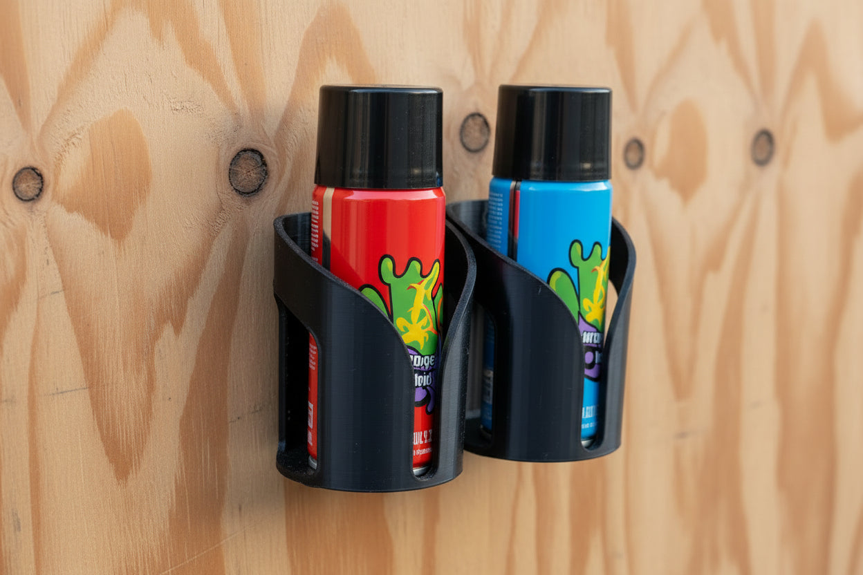 Wall-Mount Spray Can Holder