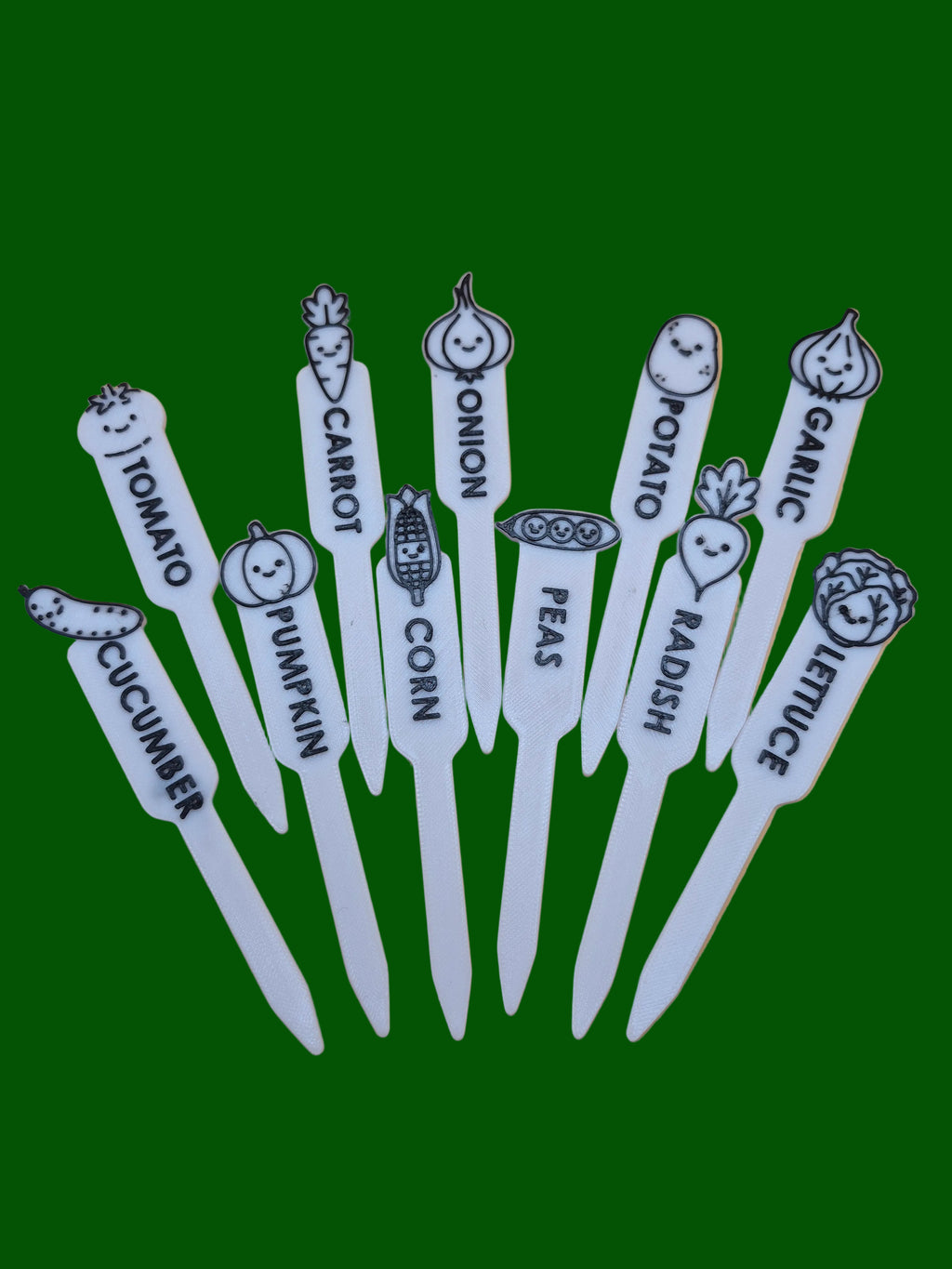 Garden Vegetable/Herb Marker Stakes
