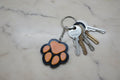 Paw Print Keychain