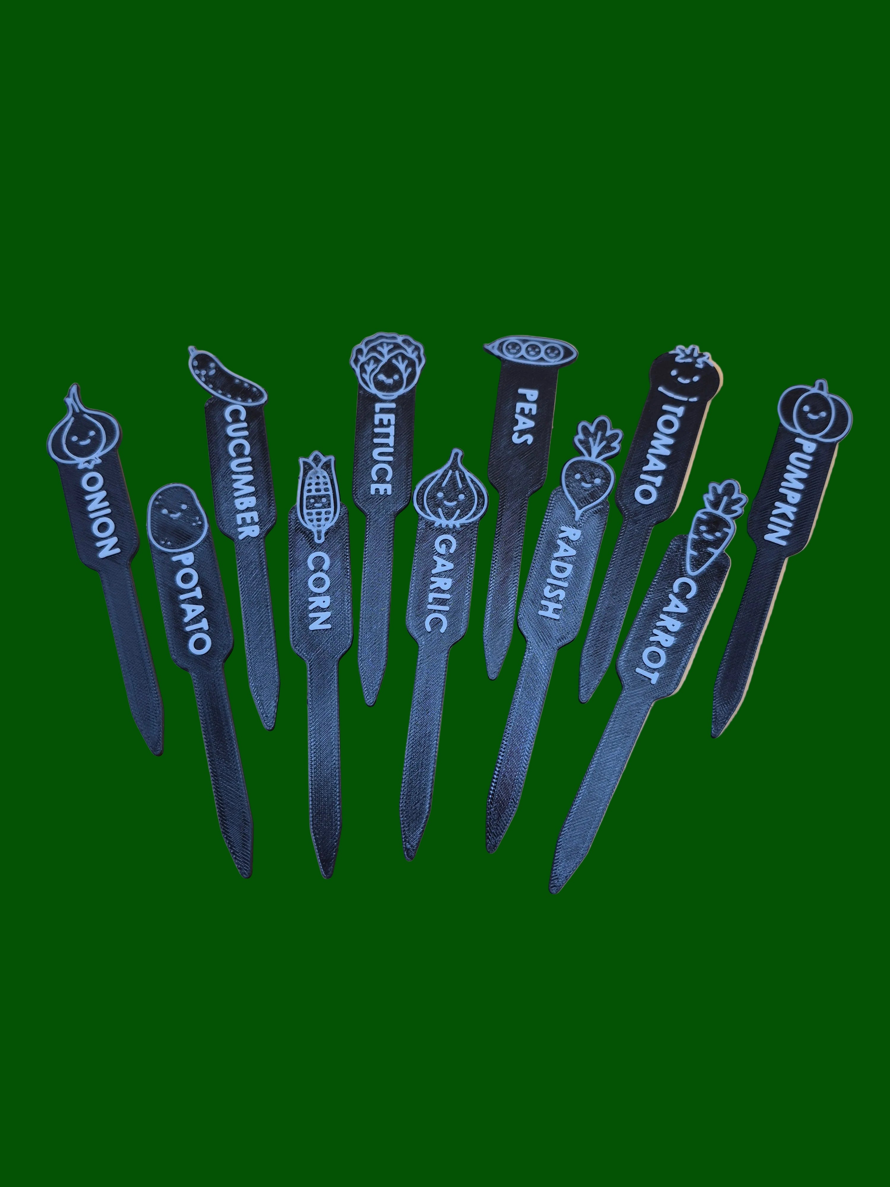 Garden Vegetable/Herb Marker Stakes