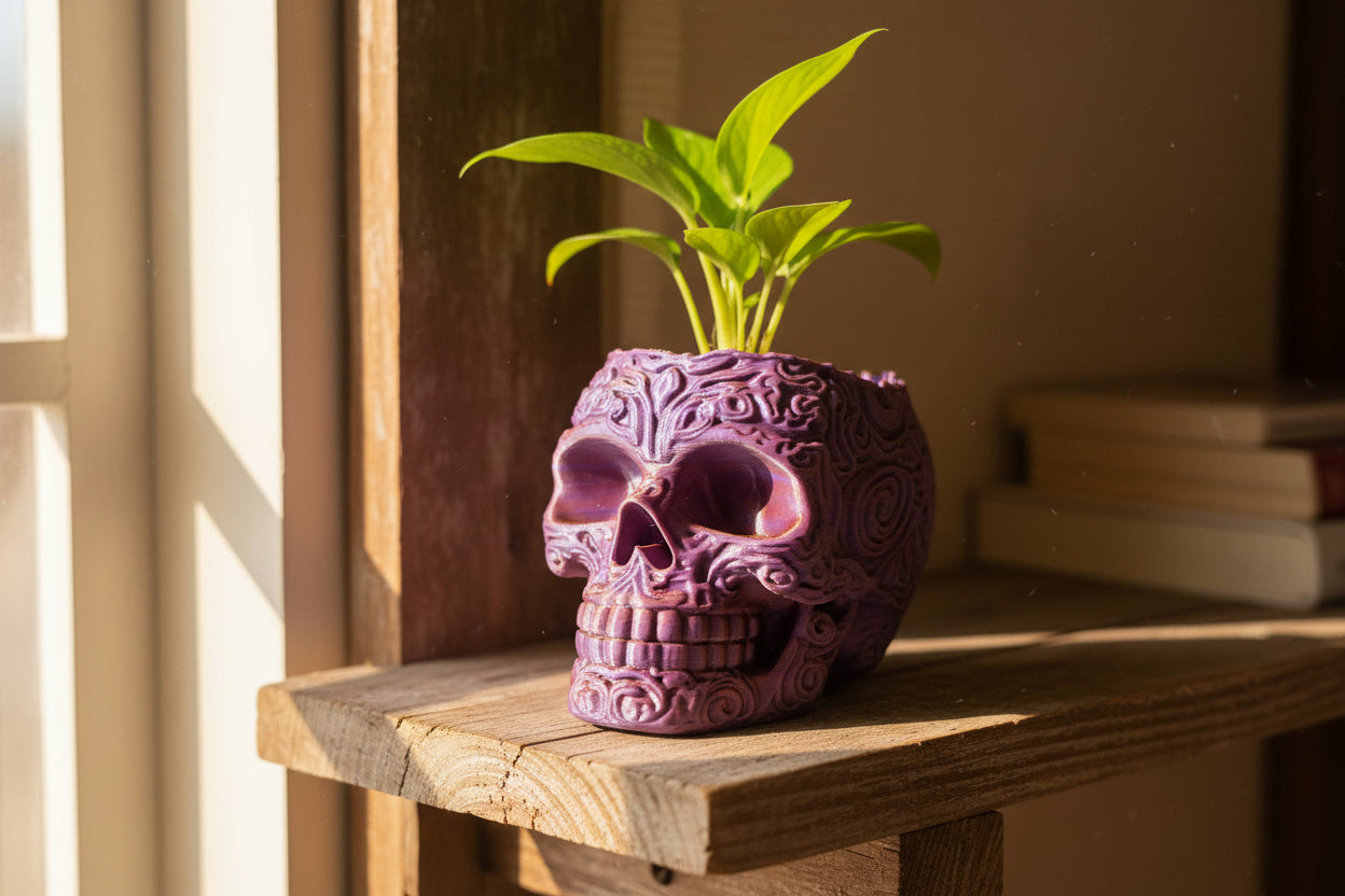 Mini Skull Planter