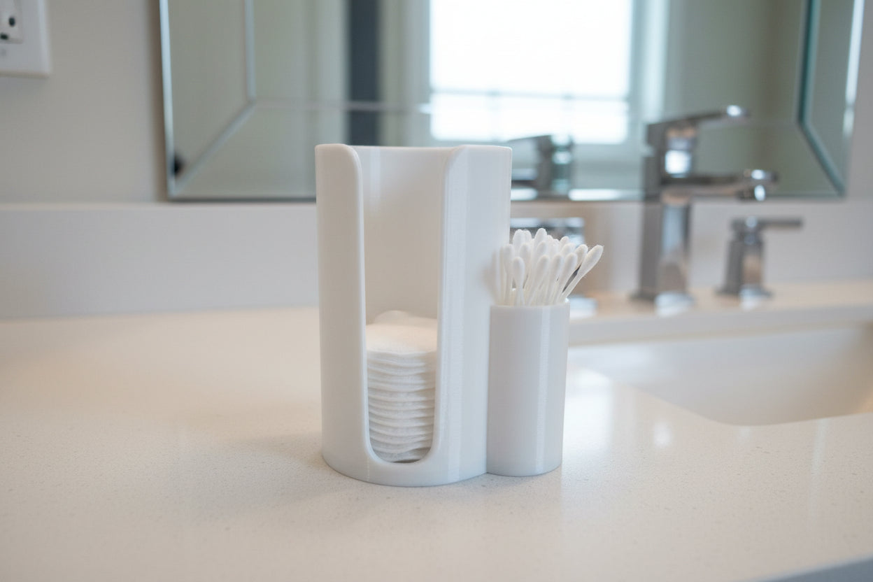 Cotton Pad & Q-Tip Organizer