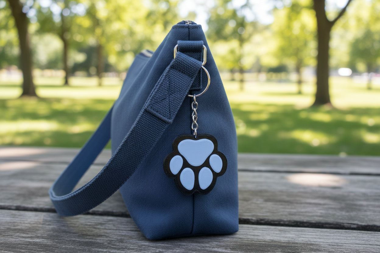 Paw Print Keychain